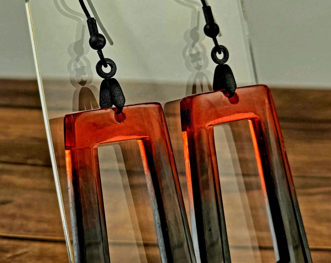 Sleek Resin Hoop Earrings