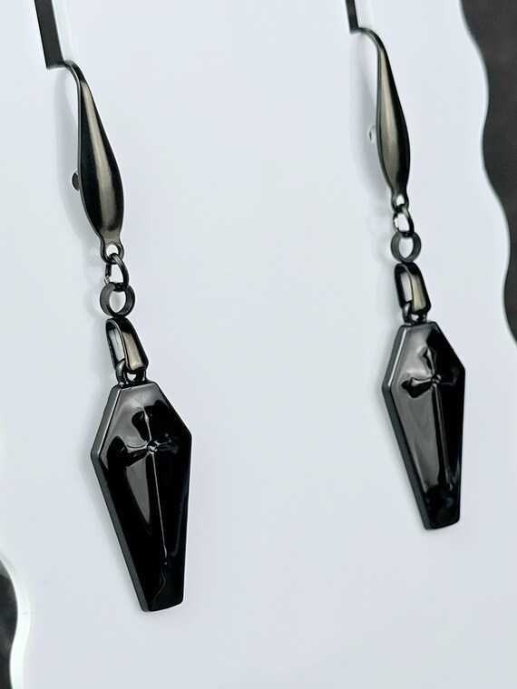 Dangly Coffin Hook Style Earrings