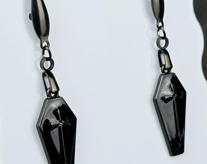 Dangly Coffin Hook Style Earrings