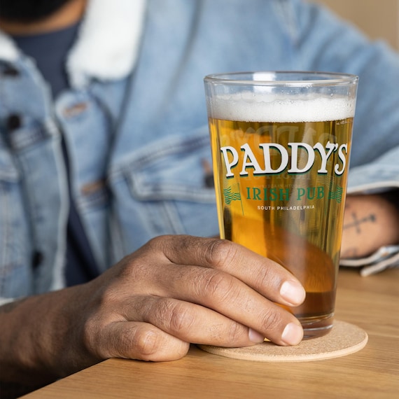 Paddy's Irish Pub 16oz Pint Glass It's Always Sunny In Philadelphia Drinkware Gift