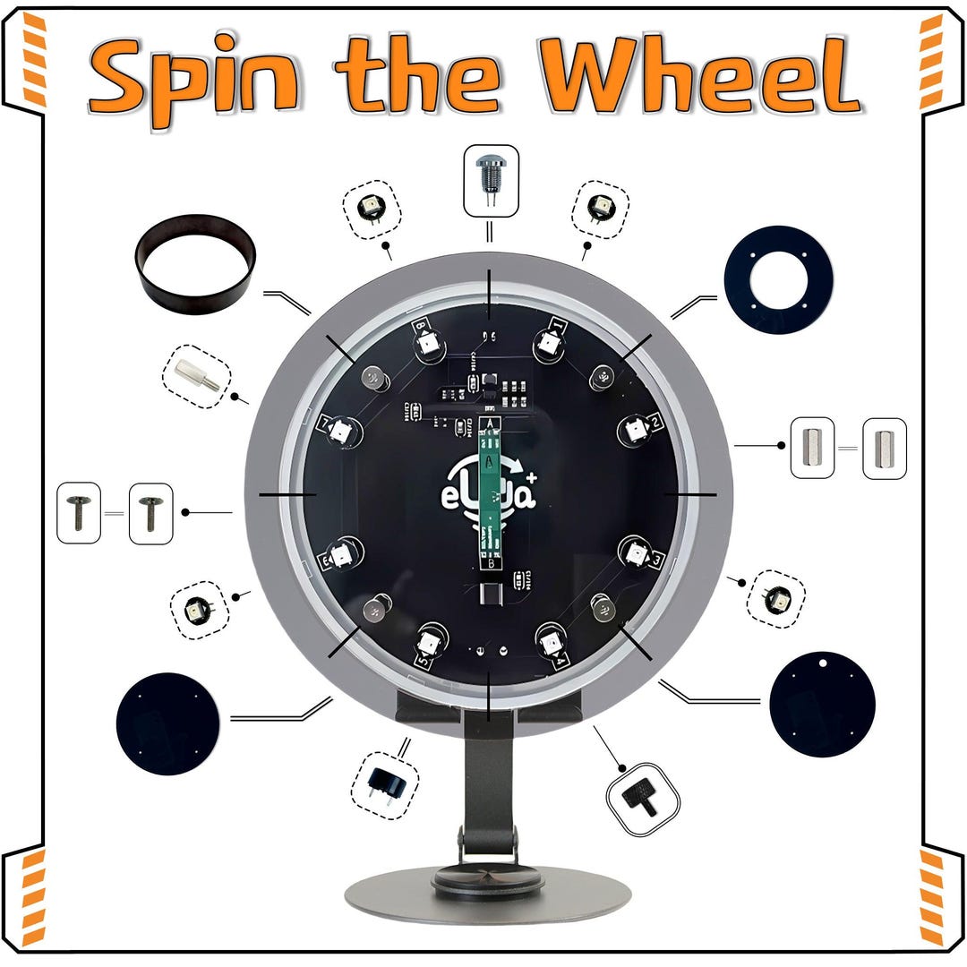 Euda+diy Spin the Wheel Kit – STEM Science Project for Kids – Build ...