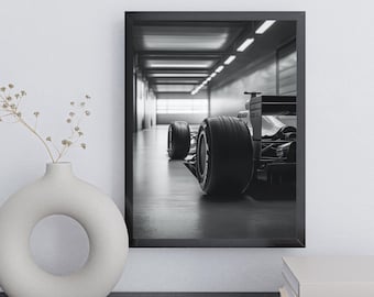 Formula 1 Poster Print – Aesthetic F1 Wall Art | Vintage Formula One Poster for Racing Enthusiasts | F1 Poster for Office or Man Cave Decor