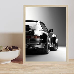 Porsche 930 Widebody Poster | Classic Car Wall Art | Vintage Porsche 911 Turbo Print | Automotive Decor | Car Enthusiast Gift