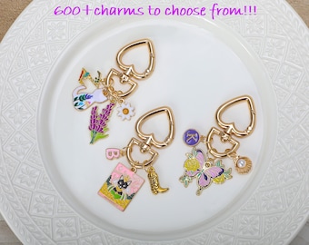 Bag Chain, wallet chain，Phone charm strap,Choose your charm, huge selection, custom charm keychain，car keychains, wallet accessories