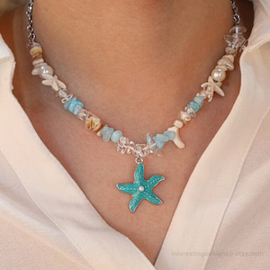 Fashion shell necklace, beaded shell necklace, beaded necklace, bohemian necklace, natural shell necklace, beach necklace