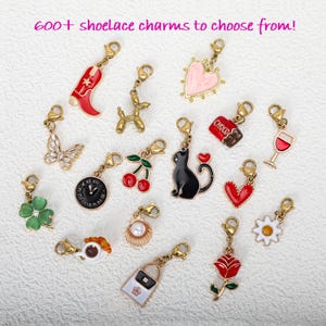 Personalized sneaker shoe charms, shoelace charms, custom shoe charms, gold jewelry, shoe charms, women&#39;s shoelace accessories, gifts