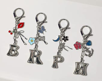 Personalized charm keychains, pendant keychains, bag charms, charm bag charms, personalized keychains, wallet accessories,Christmas gifts