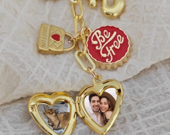 Personalized charm keychains, pendant keychains, bag charms, charm bag charms, personalized keychains, car keychains, wallet accessories