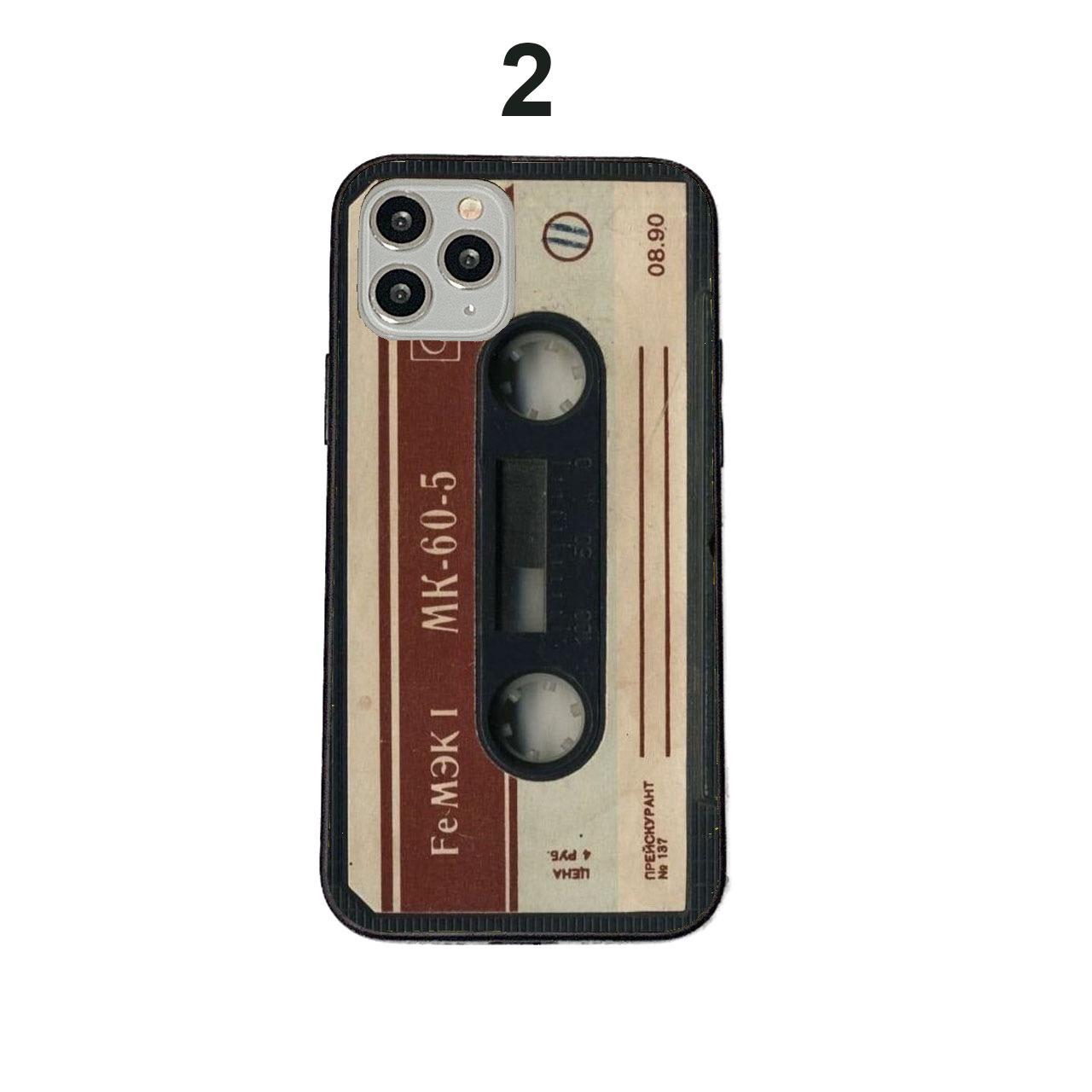 Custodia Per IPhone A Forma Di Cassetta – Design Retrò Anni '80 – TPU Morbido Nero - Foto 2