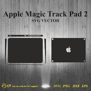 Apple Magic Trackpad 2 Skin Template cut file SVG Vector
