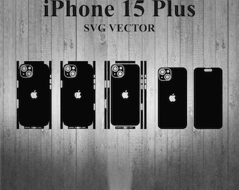 IPhone 15 Plus Skin Template Vector Cut File - Etsy
