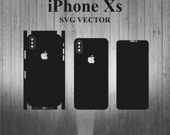 Apple iPhone XS Skin Template Vector Cut File - Etsy
