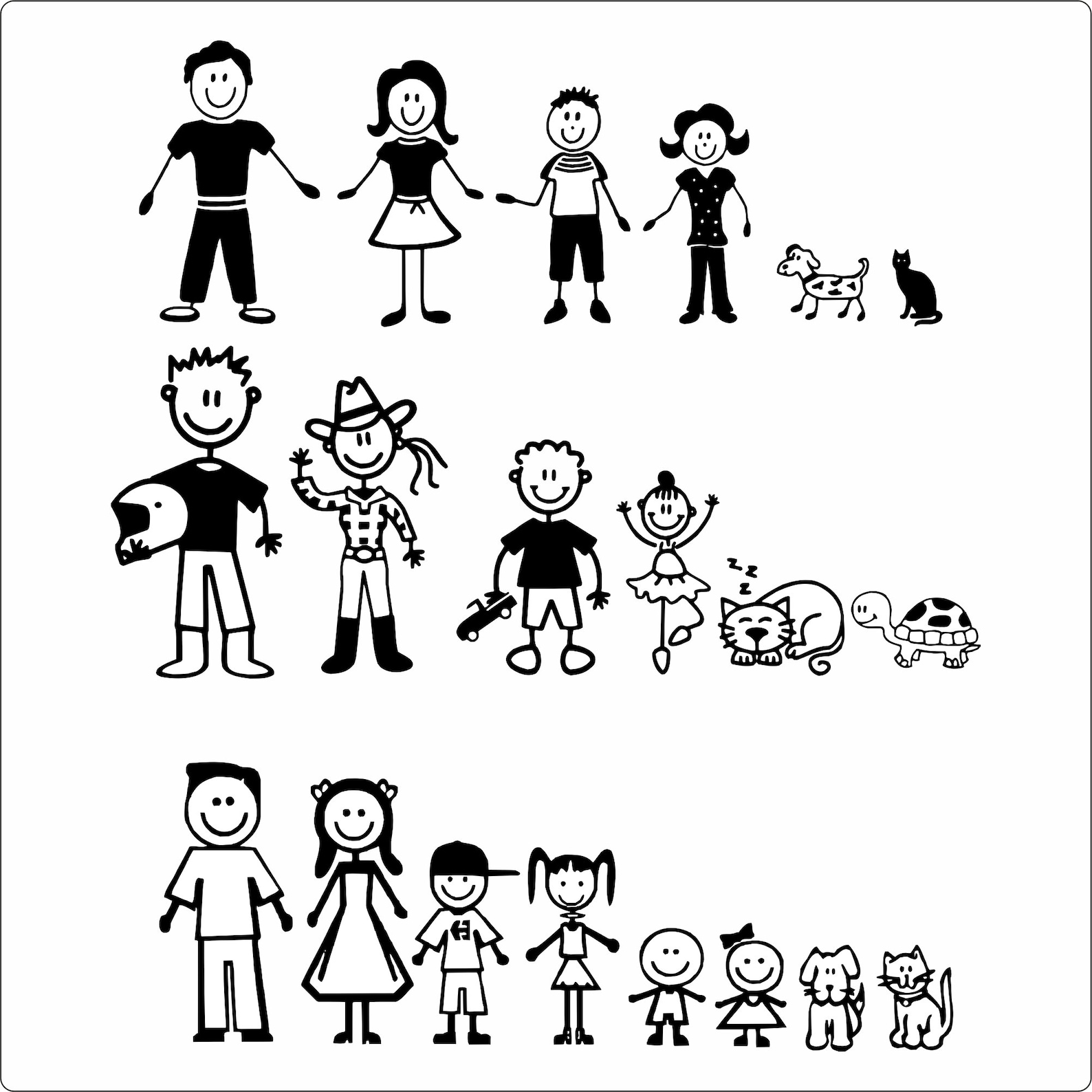 Family Sticker for Car Sticker Svg Vector - Etsy Canada