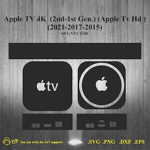 Può includere: Grafica vettoriale in bianco e nero del logo Apple TV 4K. Il logo presenta una mela stilizzata con una foglia e il testo "tv" sotto. Il logo è circondato da un cerchio. Il testo "Apple TV 4K (2nd-1st Gen.) (Apple Tv Hd) (2021-2017-2015) SVG VECTOR" è sopra il logo.