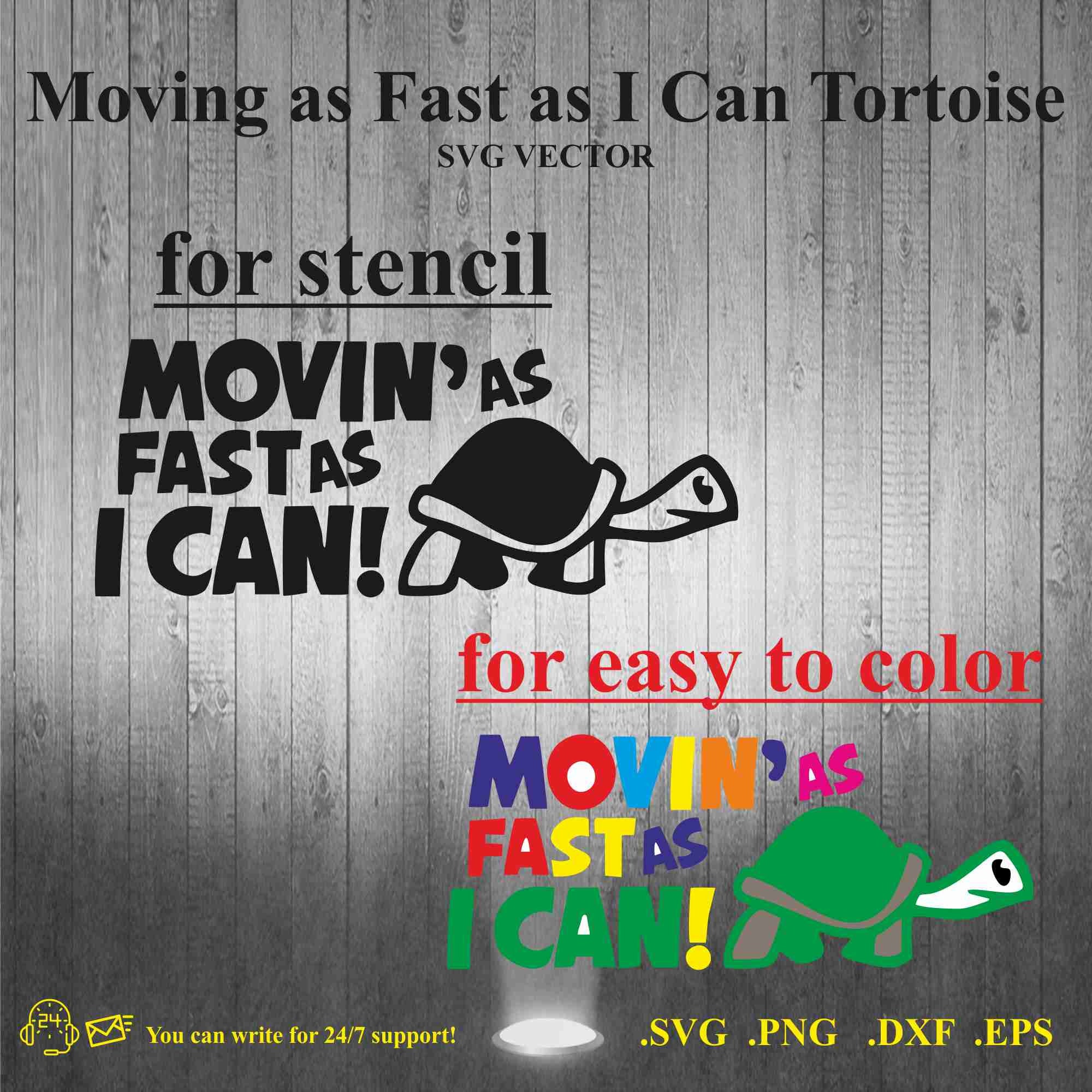 Movin' As Fast As I Can - Adesivi Tuning per Auto
