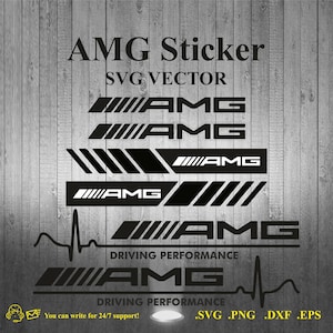 AMG Sticker Design SVG vector