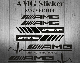 AMG Sticker Design SVG vector