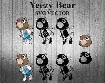 Yeezy Bear SVG vector