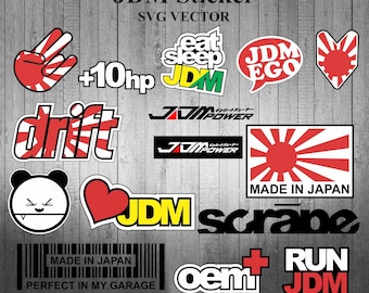 JDM Sticker SVG vector