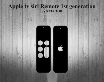 Apple tv siri Remote 1st gen. Skin Template cut file SVG Vector