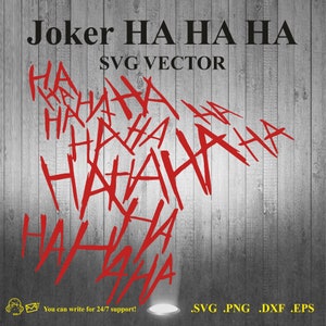 Joker HAHA SVG Vector