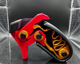 3D Printed Cock-and-Click Fidget Handle – Satisfying Spring-Loaded Fun