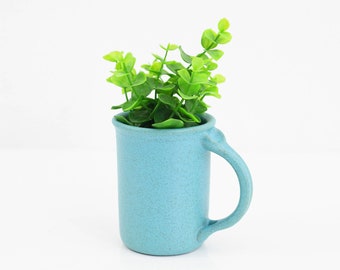 Vintage Bennington Potters Mug with Thumb Rest / Mid Century Blue Bennington Potters Coffee Mug /Vintage 1967 David Gil Mug