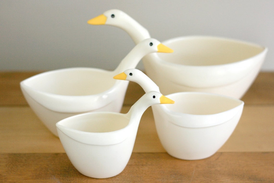 Vintage Geese Measuring Cups Etsy