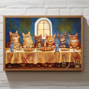 Bachelorette Party,Funny cat pictures, Prints,Cat Poster,Home Decor Art,Black Cat Painting,Cat Decor,Gifts for cat lovers N030N