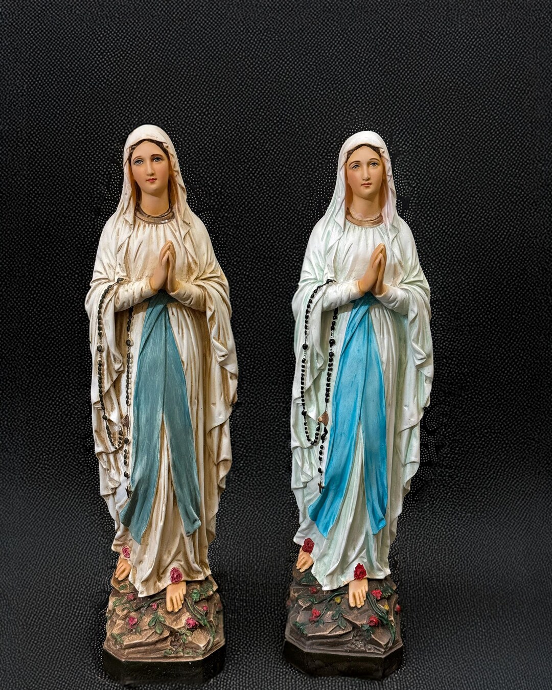 Our Lady of Lourdes Statue | Hand-painted Virgin Mary Figurine ...