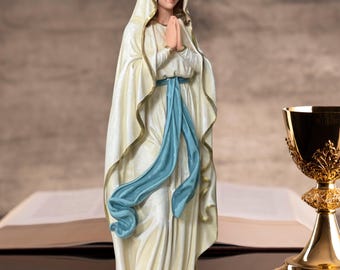 Statue of Our Lady of Lourdes. Virgin Mary (Immaculate Conception) | Catholic Altar Decor