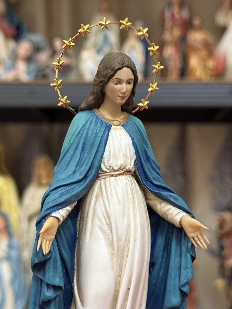Our Lady of Grace Figurine – Immaculate Virgin Mary Statue – Catholic ...