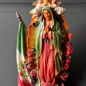 Virgen de Guadalupe Statue | Our Lady of Guadalupe Figurine | Catholic Decor | Virgin Mary Religious Gift | Mexican Spiritual Art