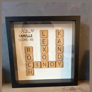 Cadre famille - Scrabble - prénoms