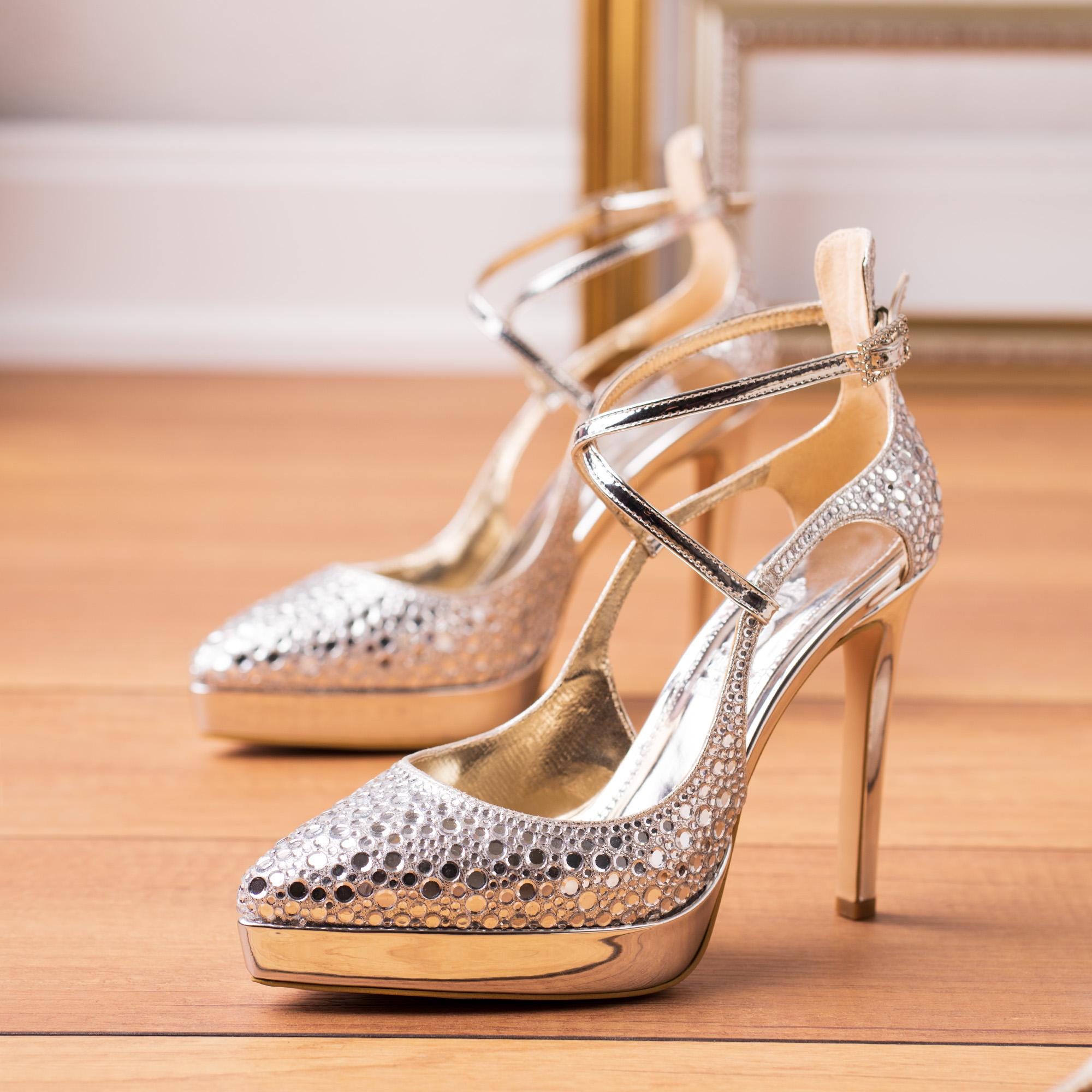 Punta Cerrada Zapatos De Fiesta Con Plataforma Zapatillas De Mujer