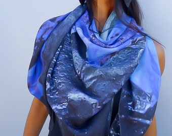 The Calm after the Storm - Square Silk Scarf