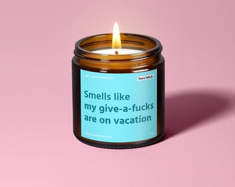 Vacation Mode Soy Candle: Funny Feminist Decor, Sabrina Carpenter Gift