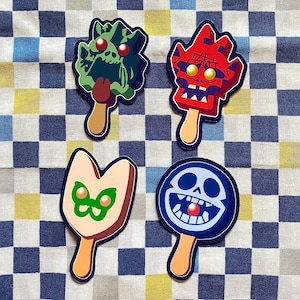 GORILLAZ EYES-POPS 3inch Stickers