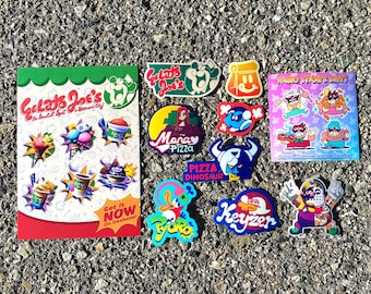 Wario Kart World - Stickers and Gelato Joe's Menu Print