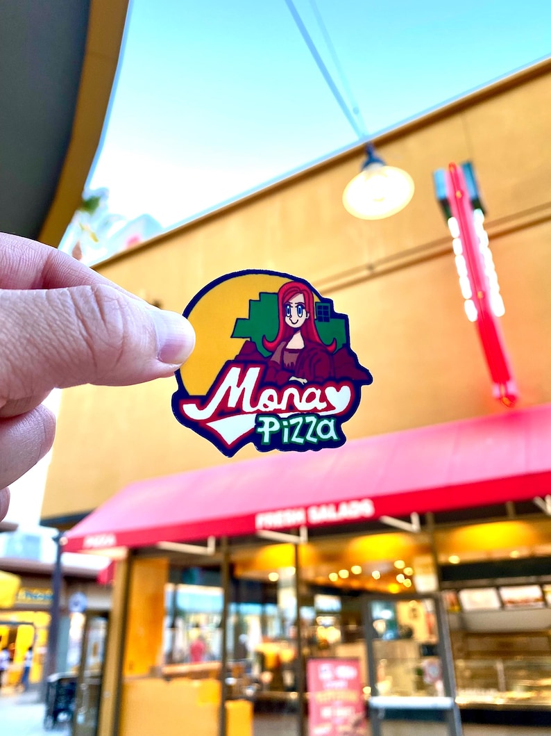 Wario Kart World - Stickers en Gelato Joe's Menu-afdruk Mona Pizza