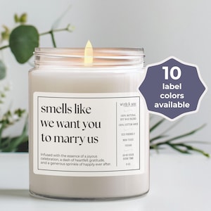 Officiant Proposal Candle, Will You Marry Us, Wedding Officiant Gift Idea, Will You Be Our Officiant, Pastor Gift,  Funny Officiant Proposal