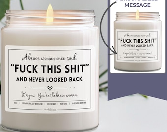 New Career Gift, New Job Gifts, Changing Careers Her, Quitting Job Candle, Starting a Business, Leaving Job, Entrepreneur, Congratulations