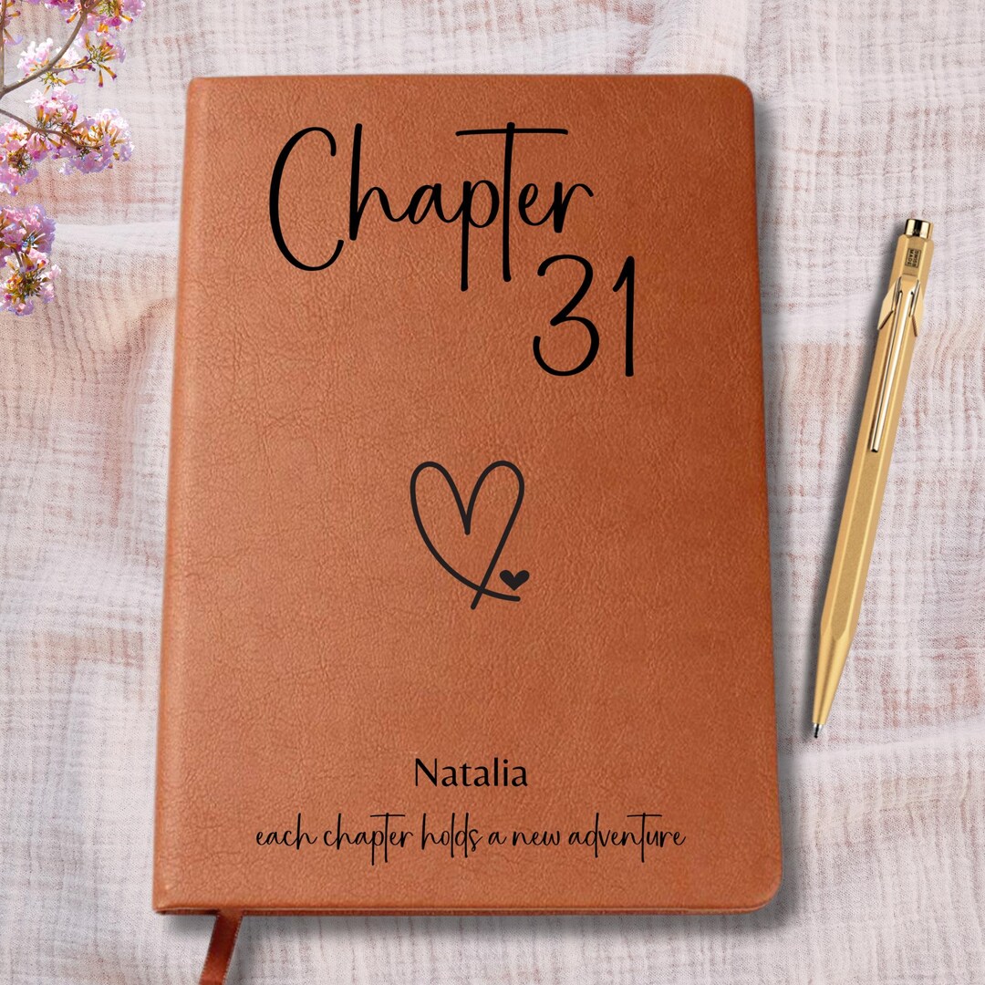 31st Birthday Gift, Personalized Chapter 31 Leather Journal, Custom ...
