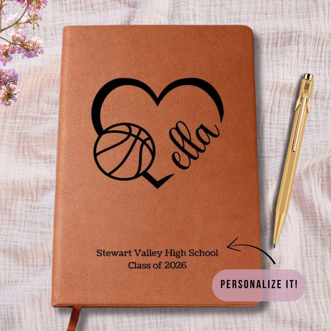 Custom Girls Basketball Journal, Personalized Basketball Notebook, Gift ...