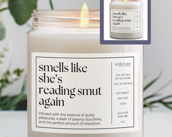 Smut Reader Gift, Smut Reading Candle, Funny Gift for Smut Lovers, STFUATTDLAGG Candle, Spicy Book Club Gift, Romantacy, Bookstagram