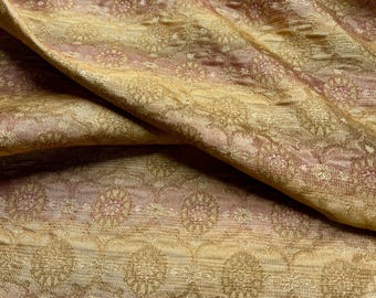 Fabric By The Yard Metallic Floral Jacquard Gradient Ombre’ with an Antique Vibe