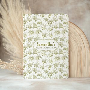 Personalized Recipe Book, Custom Cookbook, Personalized Name Recipe Book, Valentine Gift for Wife, Cooking Journal, Wedding Gift for Bride