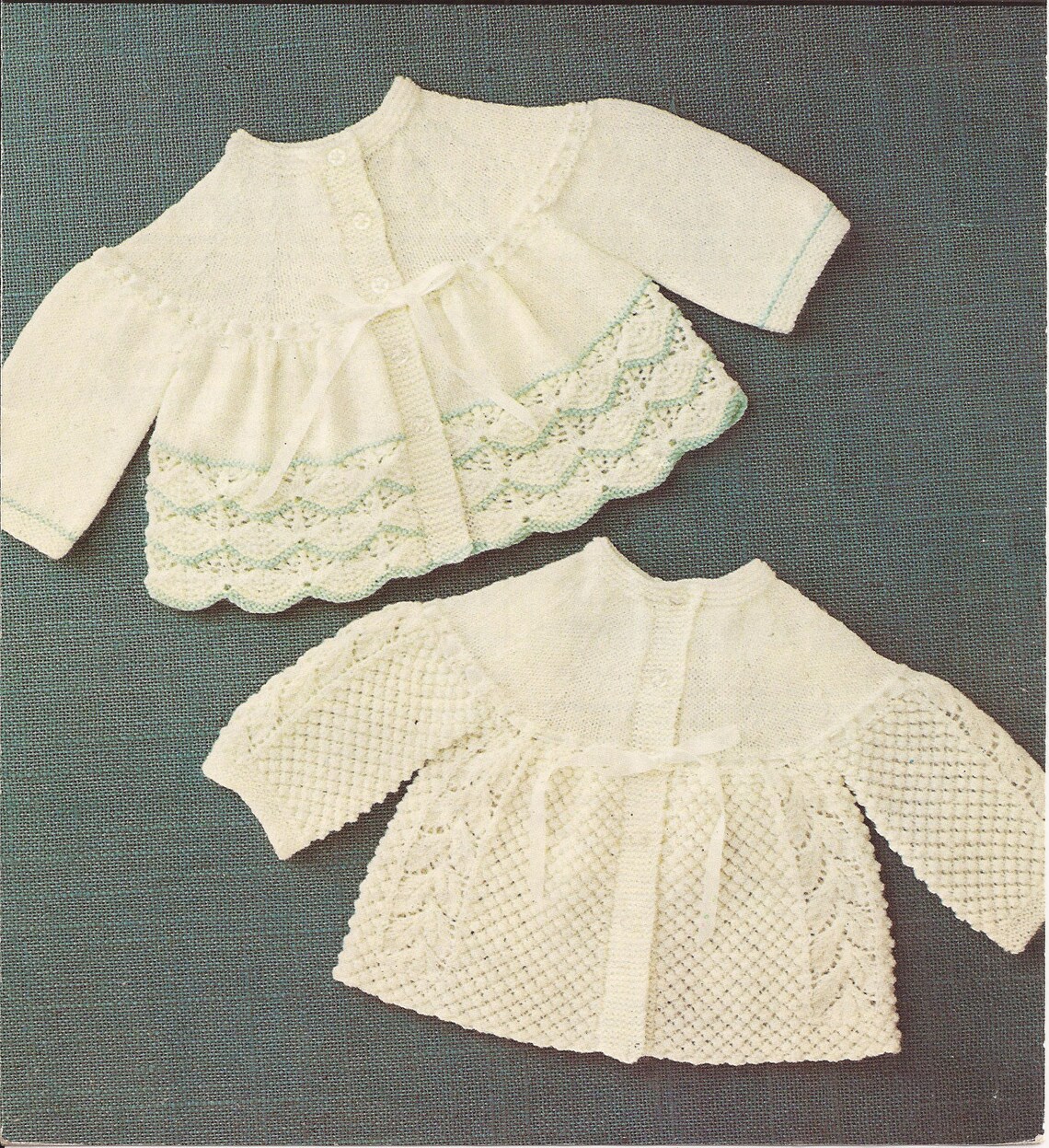 PDF Knitting Pattern Prem Baby Patterned Matinee Coat/Jackets Etsy