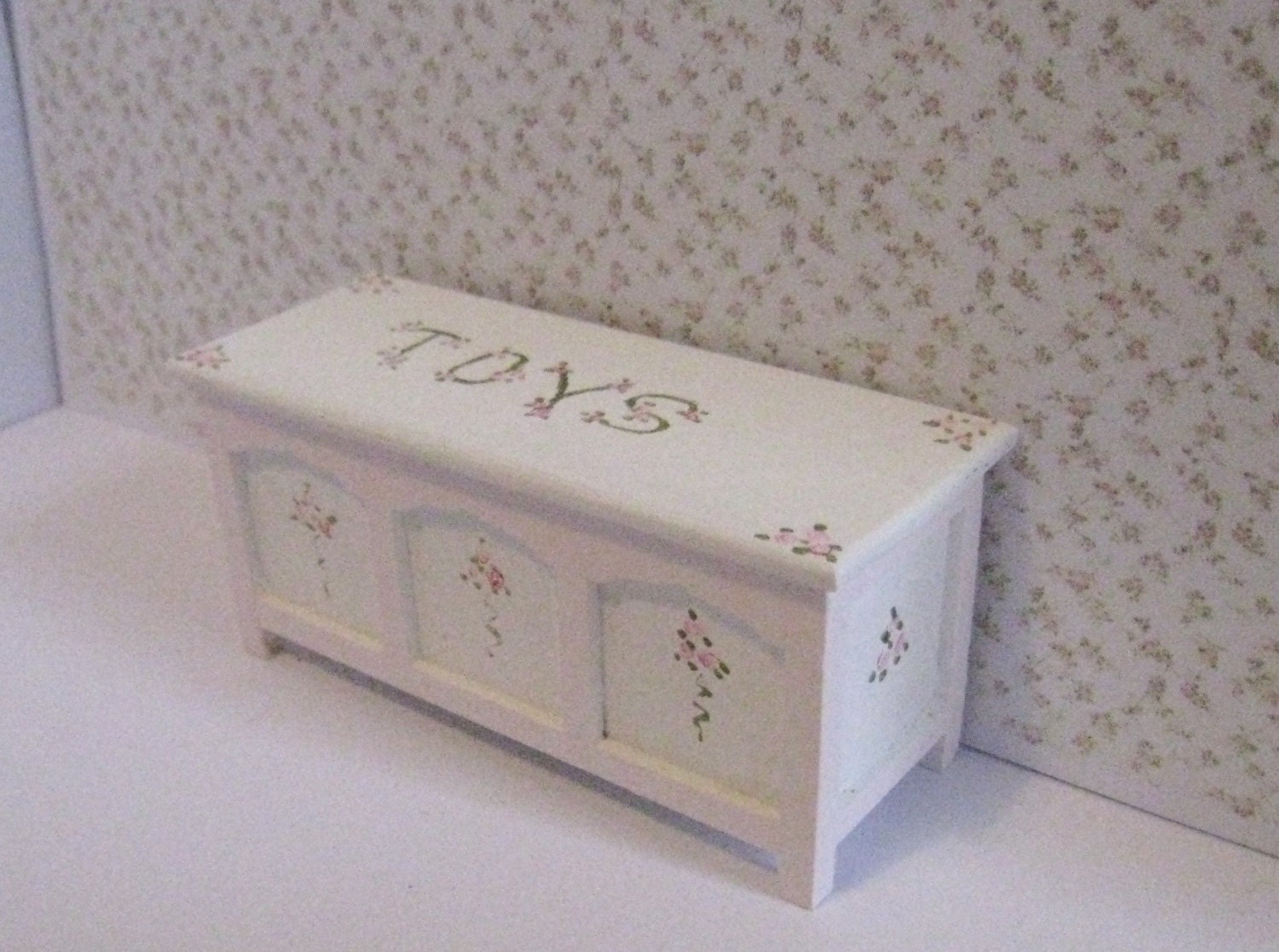 Miniature Toy chest nursery toy chest toys dollhouse toys Etsy