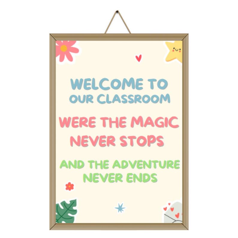 Welcome to Our Classroom Poster - Etsy